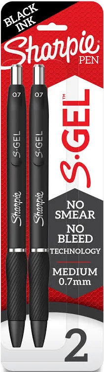 Sharpie Retractable Fine Black Marker 2 Pack