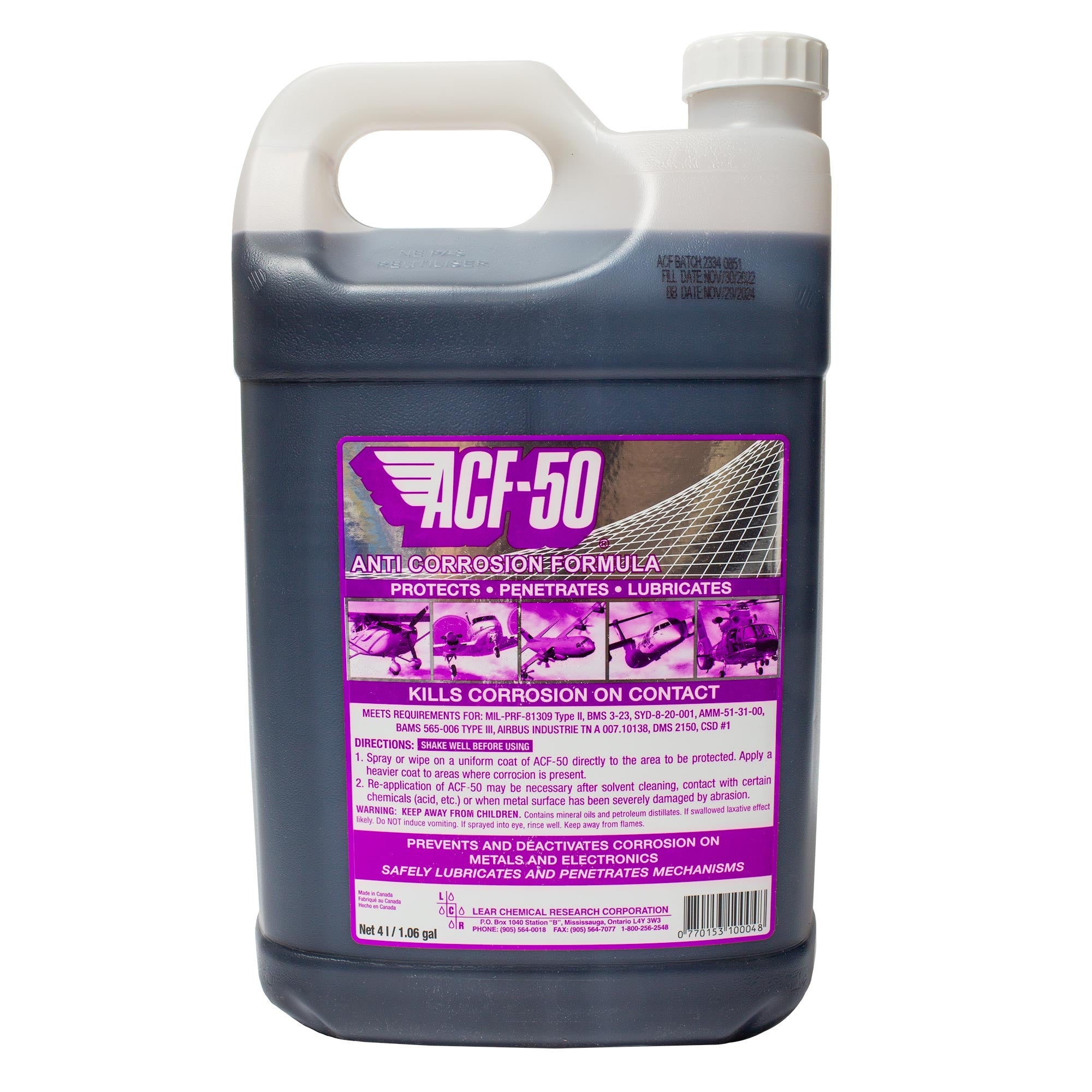 Anti Corrosion - ACF-50 Formula 4 litre Bottle