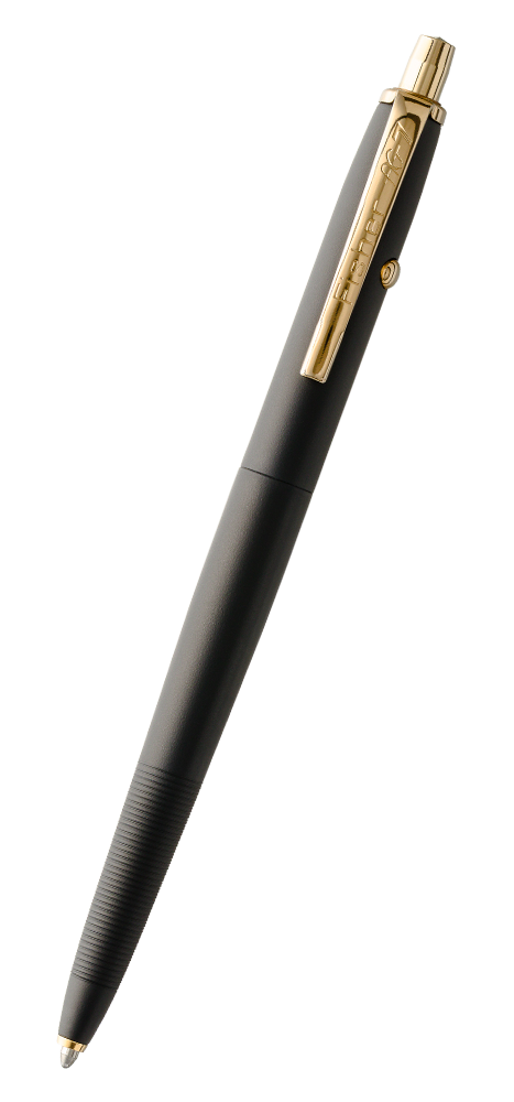 Graphite Black Cerakote Astronaut Space Pen, Solar Flare Gold Titanium Accents