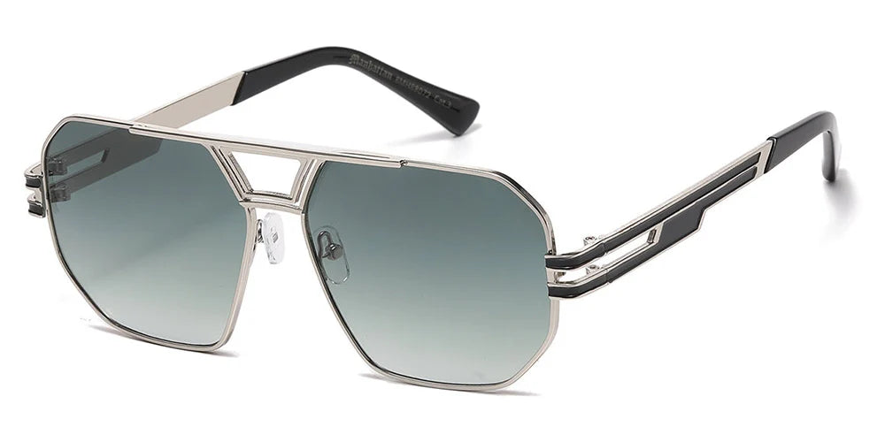 Manhattan Squared Non-Polarized Aviator Sunglasses