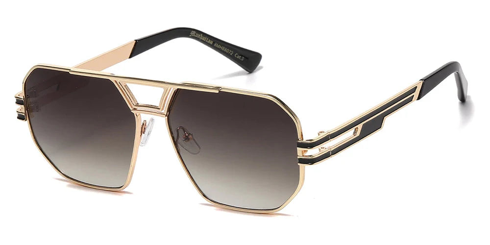 Manhattan Squared Non-Polarized Aviator Sunglasses