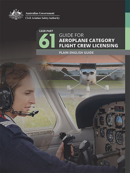 CASA Part 61 guide cover for aero plane category flight crew licensing in Australia