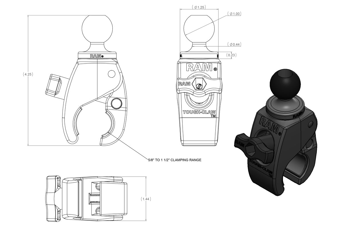 RAP B 400U 1 Ram diagram