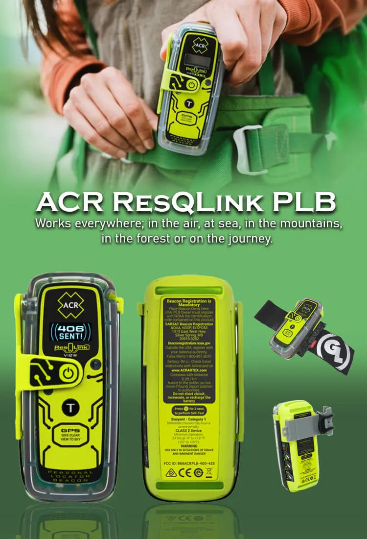 ACR ResQLink Personal Locator Beacon for aviation, marine, and outdoor use in Australia