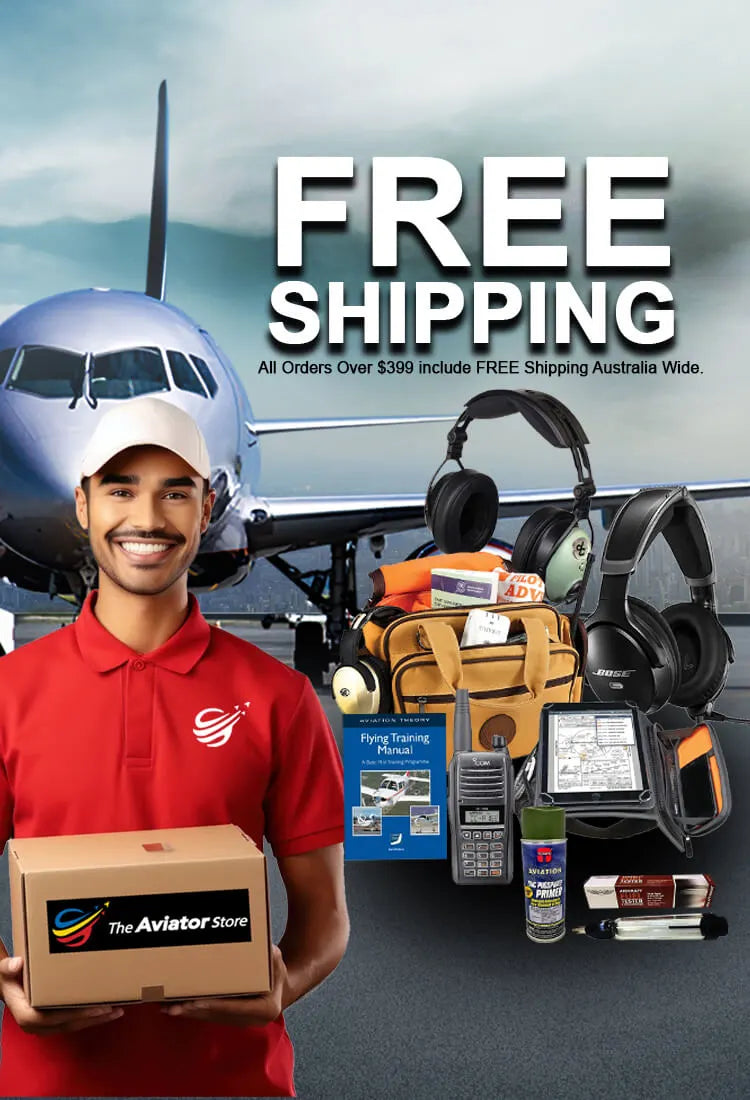 Free shipping in Australia for orders over $399 at The Aviator Store