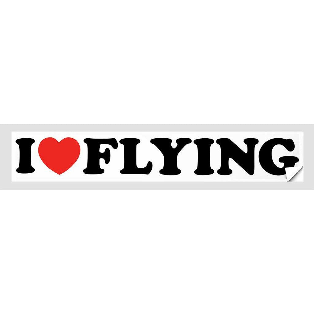 I LOVE FLYING Sticker