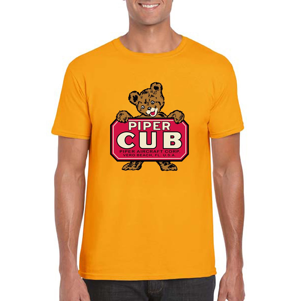 PIPER CUB Vintage Logo T-Shirt