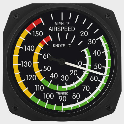Classic Airspeed Instrument Style Thermometer