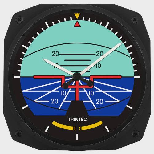 Classic Artificial Horizon Instrument Style clock