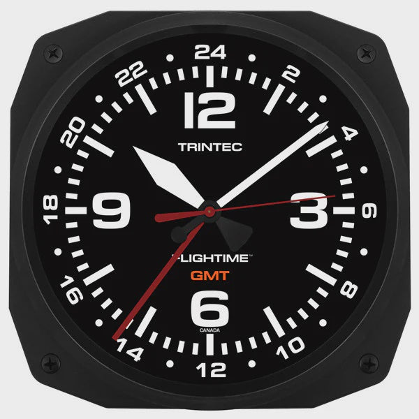 Trintec 10" FLIGHTIME™ GMT Dual Time Wall Clock
