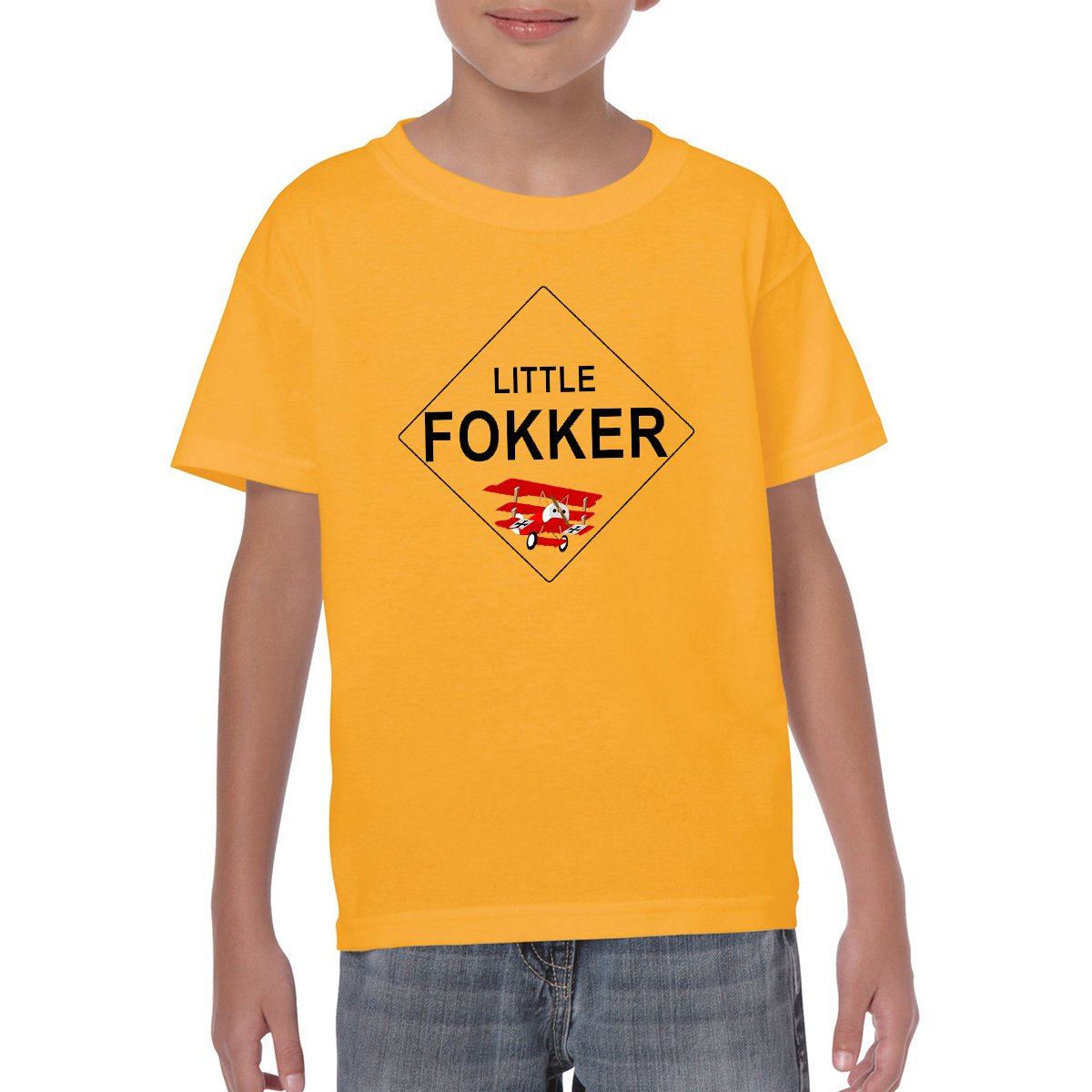LITTLE FOKKER Youth Semi-Fitted T-Shirt