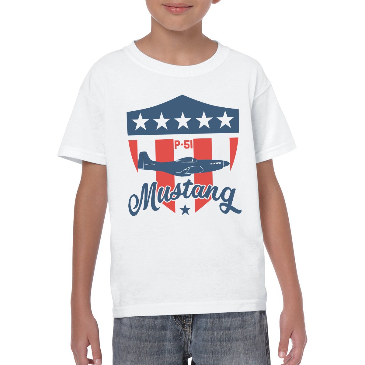 MUSTANG Youth Semi-Fitted T-Shirt