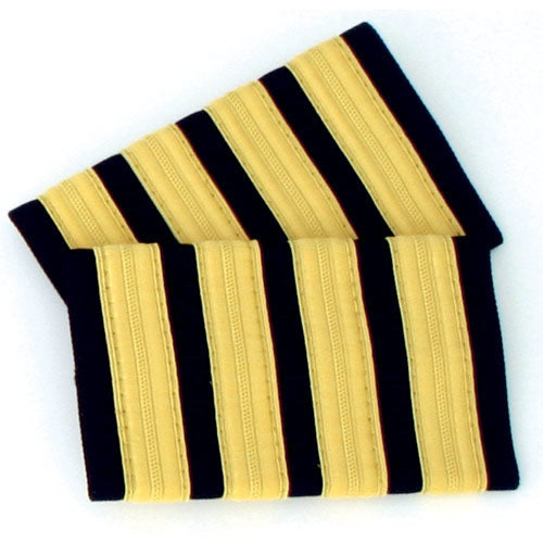 Epaulettes Gold Braid on Black or Navy - Made in Australia