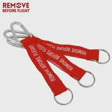 Keyring REMOVE BEFORE FLIGHT w/ Buckle