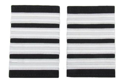 Epaulettes Silver Braid on Navy or Black -Made in Australia