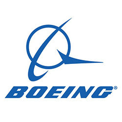 BOEING logo white background