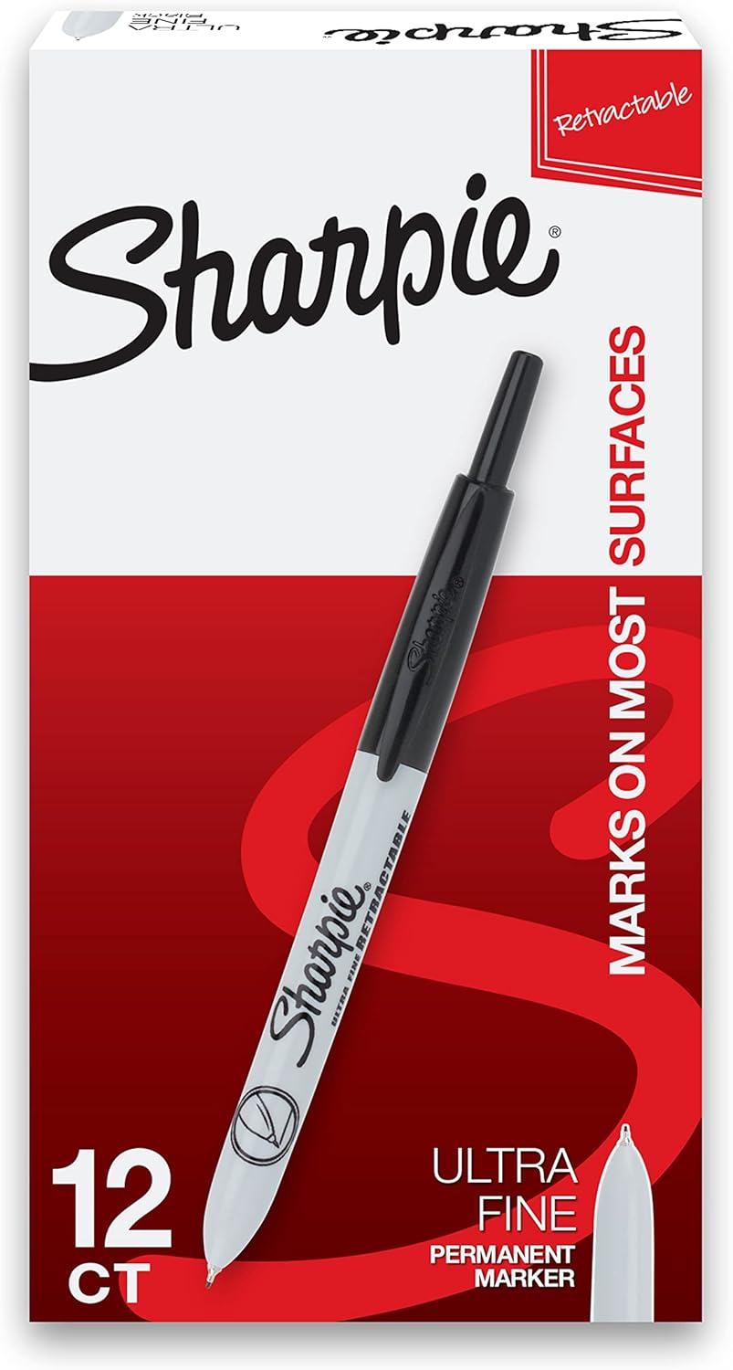 Sharpie Retractable Ultra Fine Black Marker