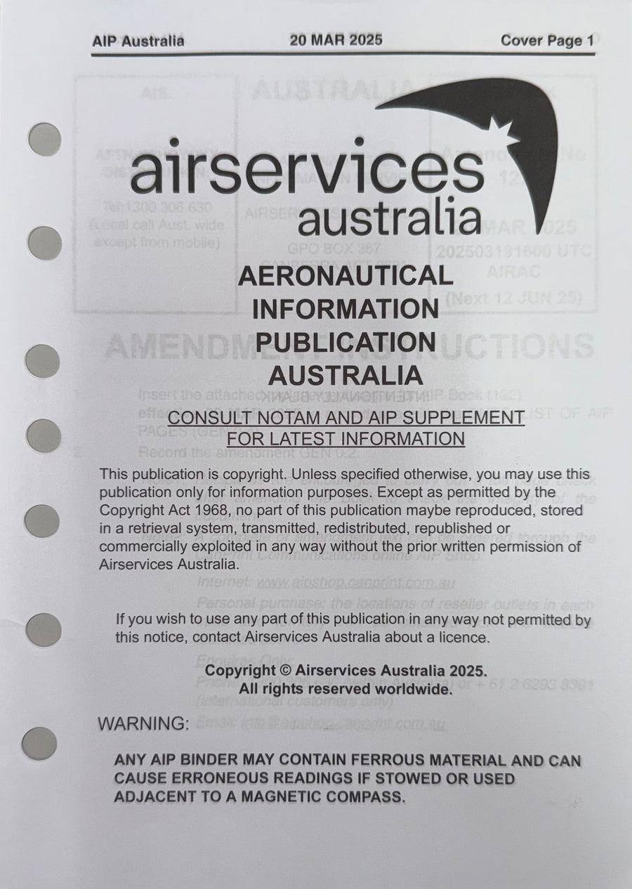 Aip Design Cover Aeronautical Information Publication (AIP)