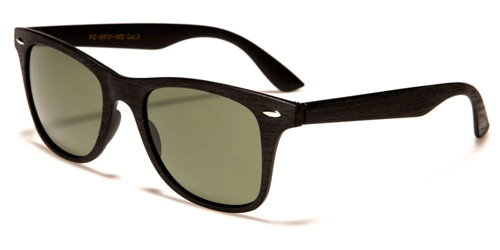 Classic Polarized Wood Print Sunglasses