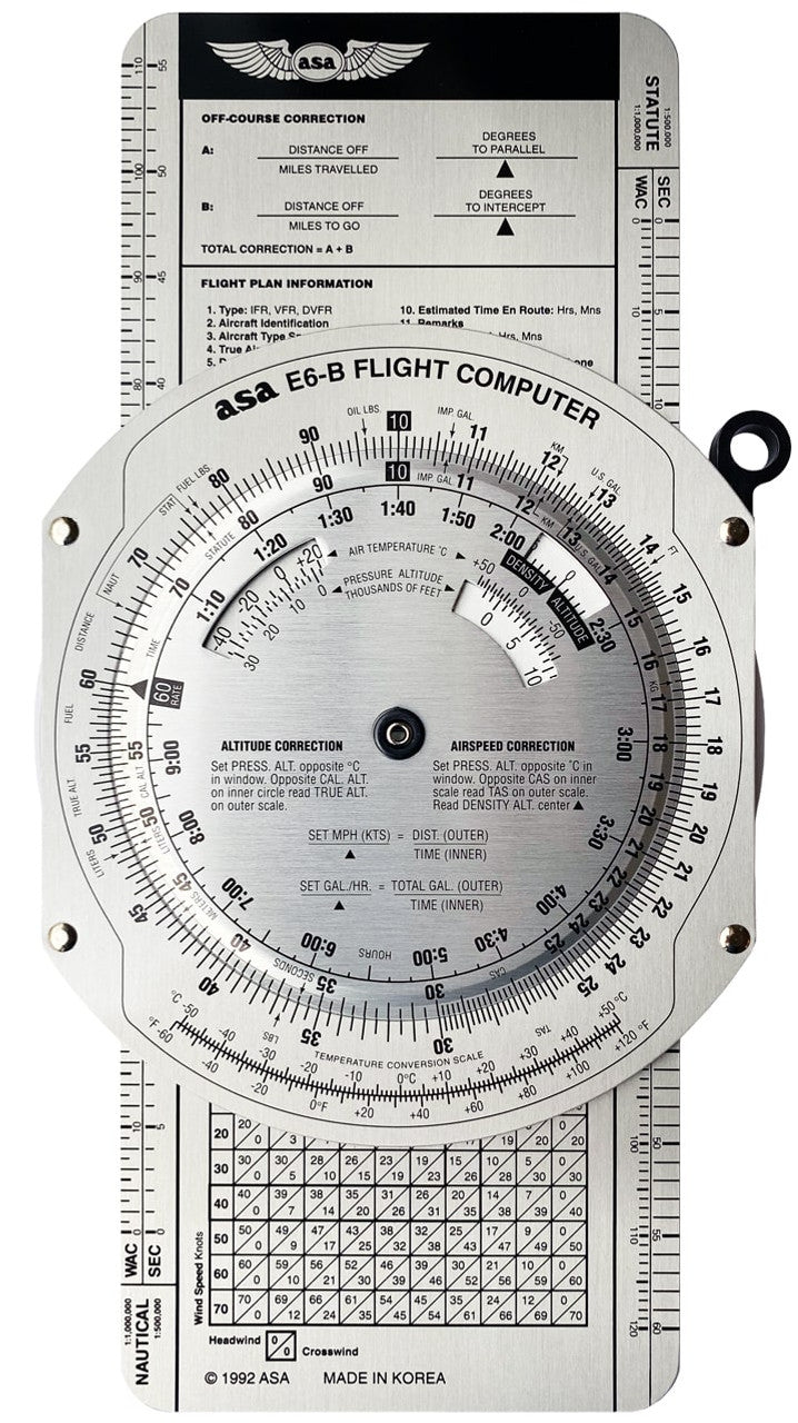 ASA E6B Metal Slide Computer