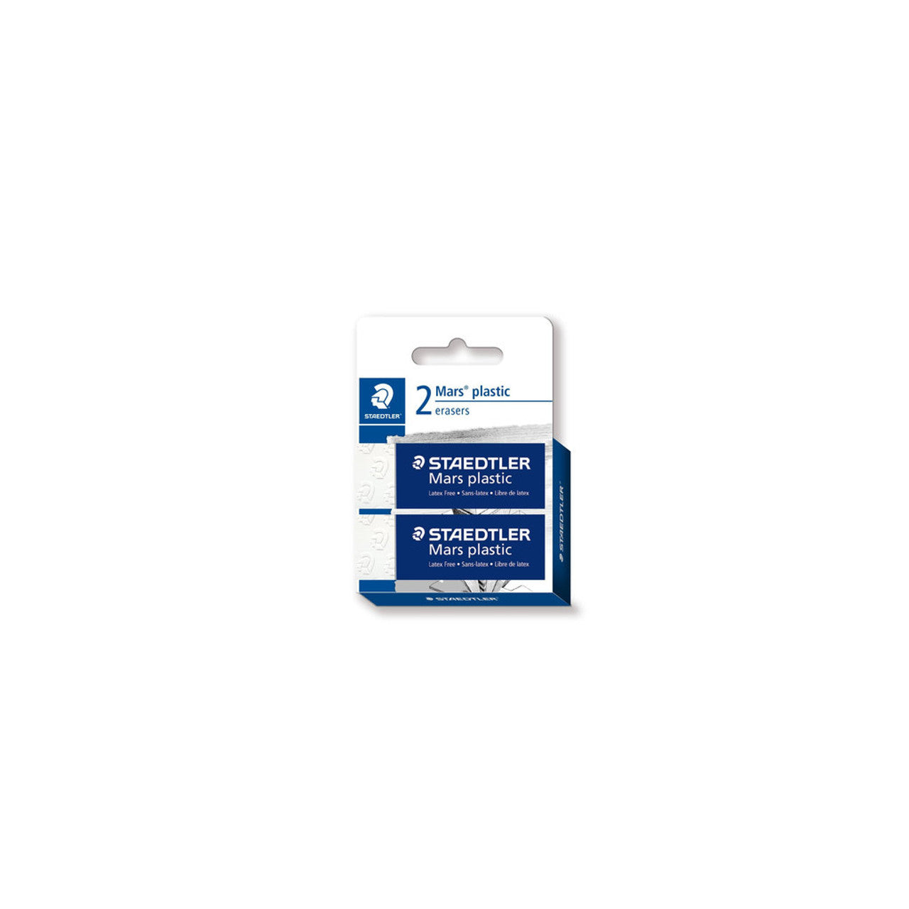 Staedtler 526 Exam Black Eraser - Card of 2