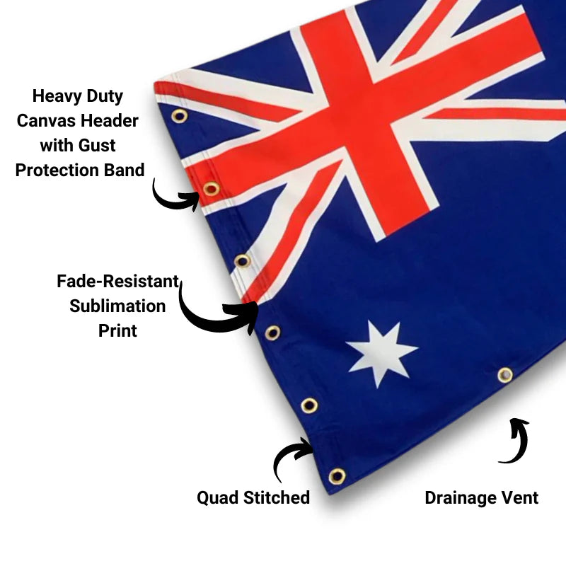 Australian Flag Windsock Heavy-Duty Built for Aussie Conditions