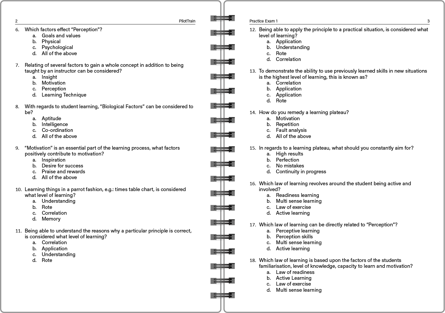 PIRC: 4 Practice Exams