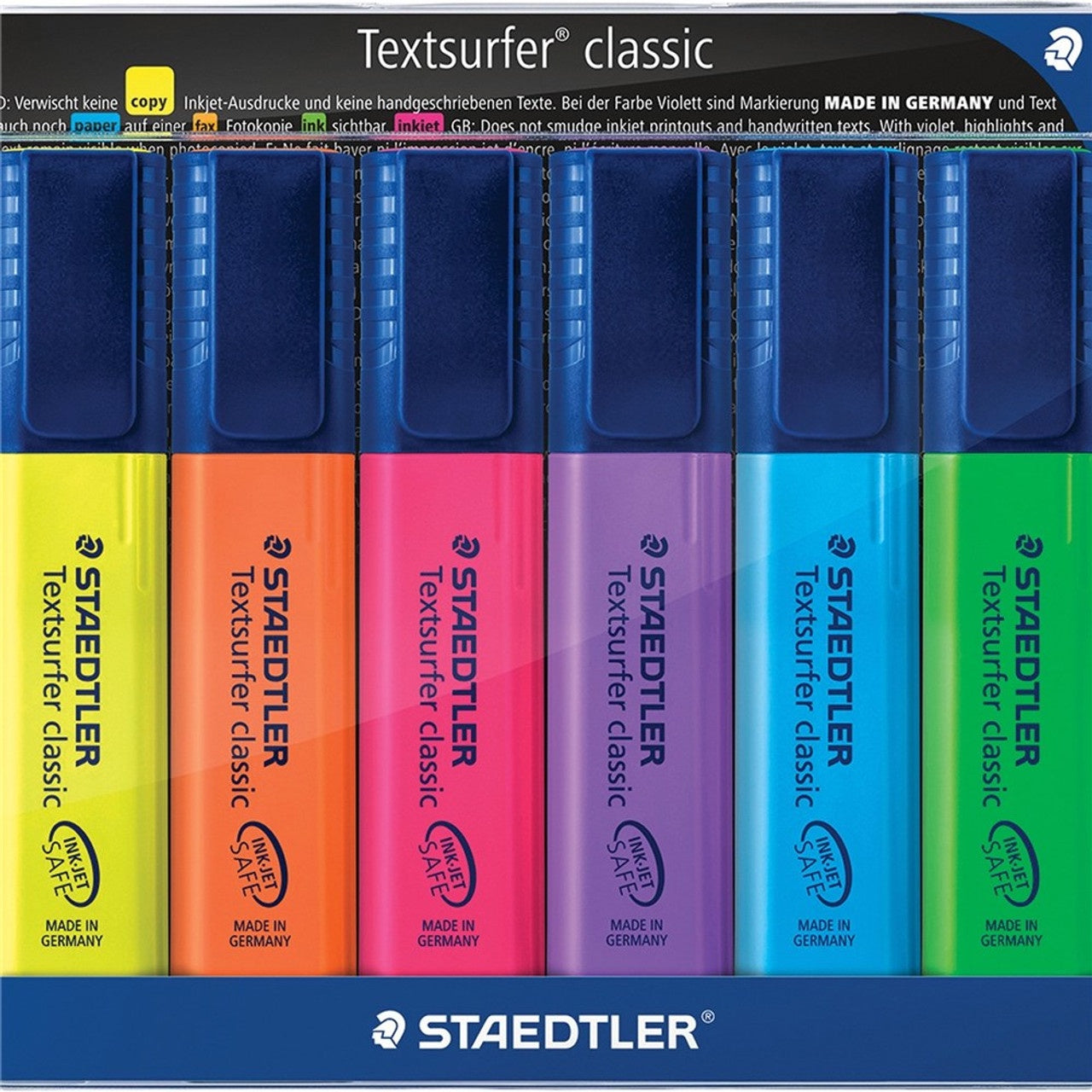Staedtler 364 Textsurfer Classic Highlighters - Wallet of 6 Assorted Colours