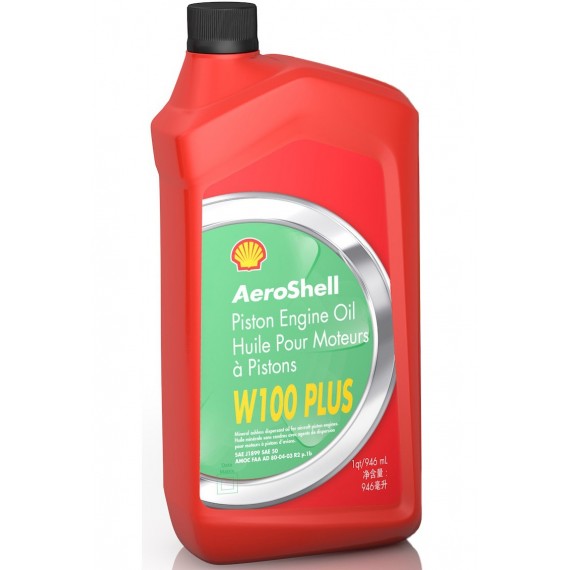 Aeroshell W100 Plus Piston Engine Oil  1 QT