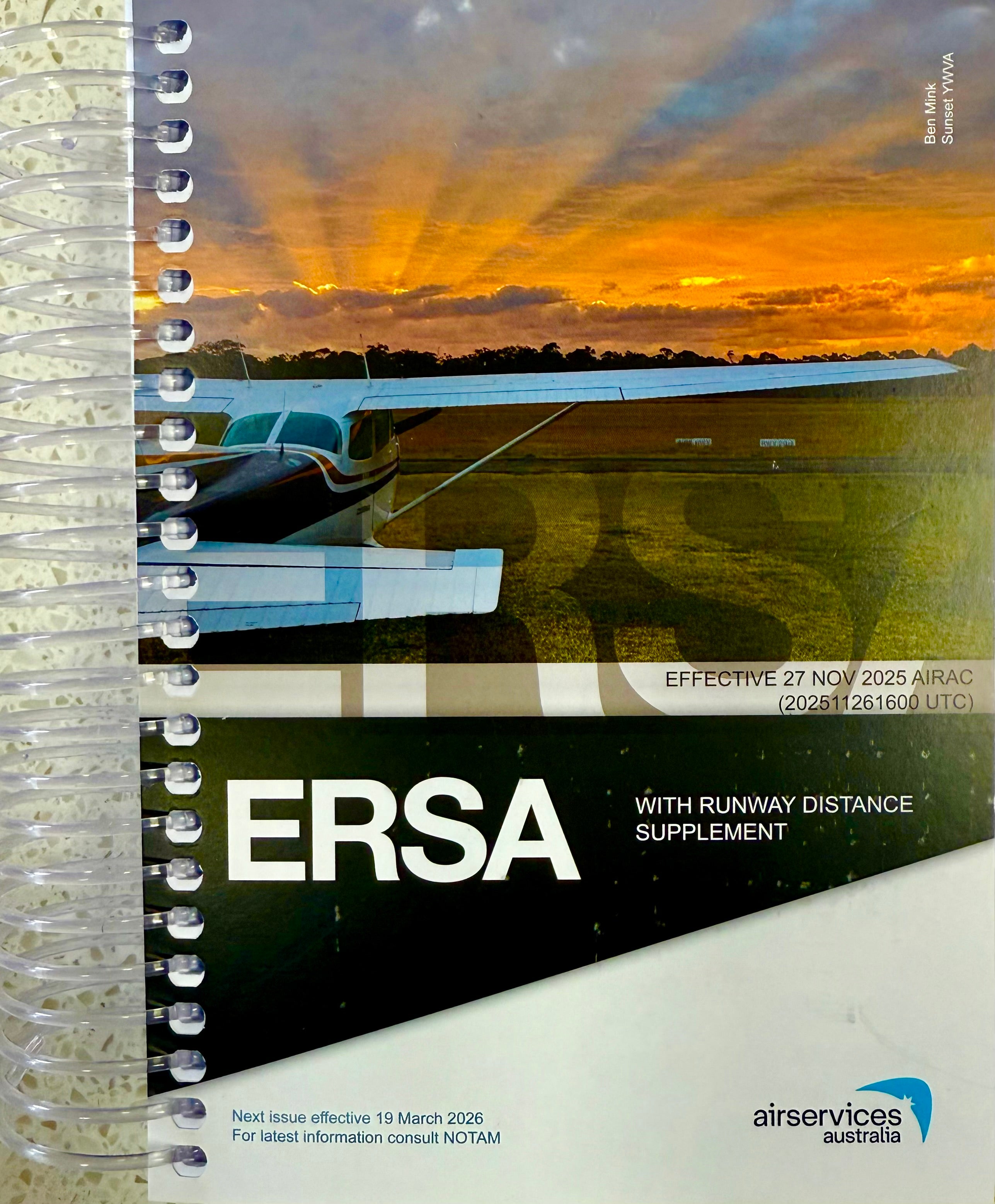 ERSA Spiral Bound with RDS Effective 27th November 2025