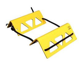 Travel Chocks - Large Travel Chocks 8in, Yellow, Tyre Size 6.6in or larger