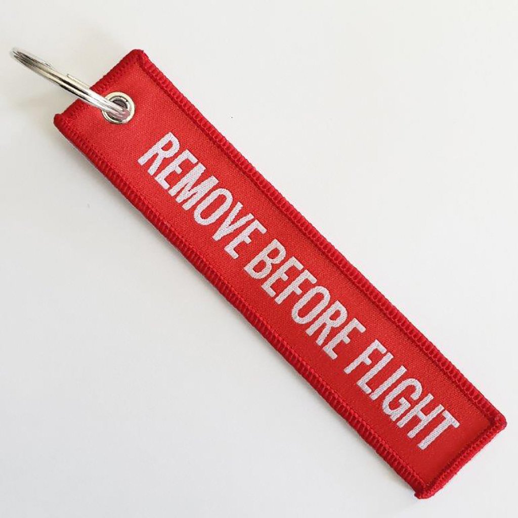 Key Ring Remove Keyring REMOVE BEFORE FLIGHT