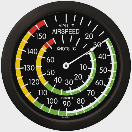 Trintec 14" Classic Airspeed Thermometer