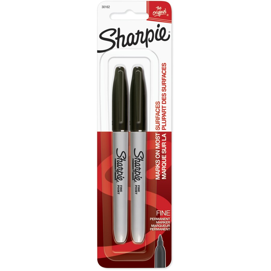 Sharpie Permanent Fine Point Markers 2 Pack - Black