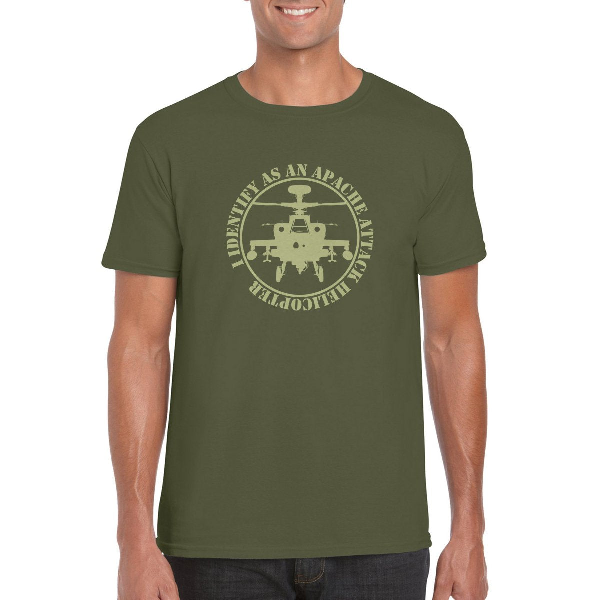 I IDENTIFY AS AN APACHE ATTACK HELICOPTER T-Shirt