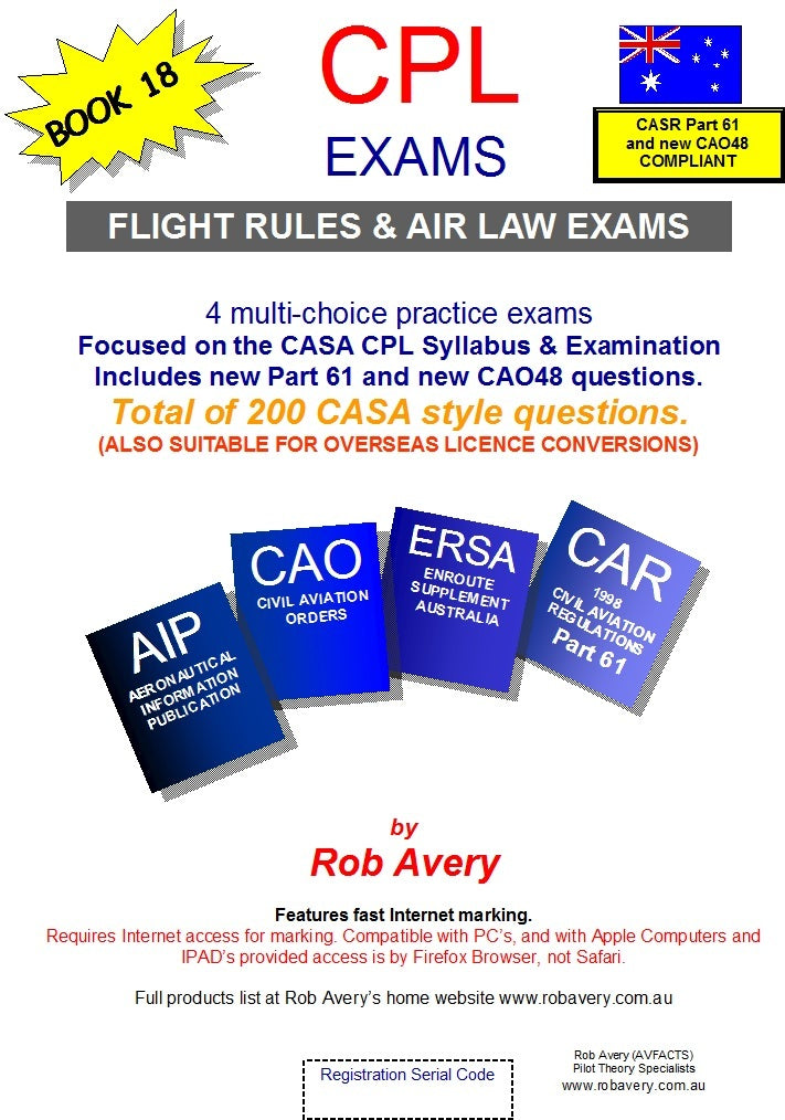 4 CPL Flight Rules & Air Law Practice Exams- Rob Avery