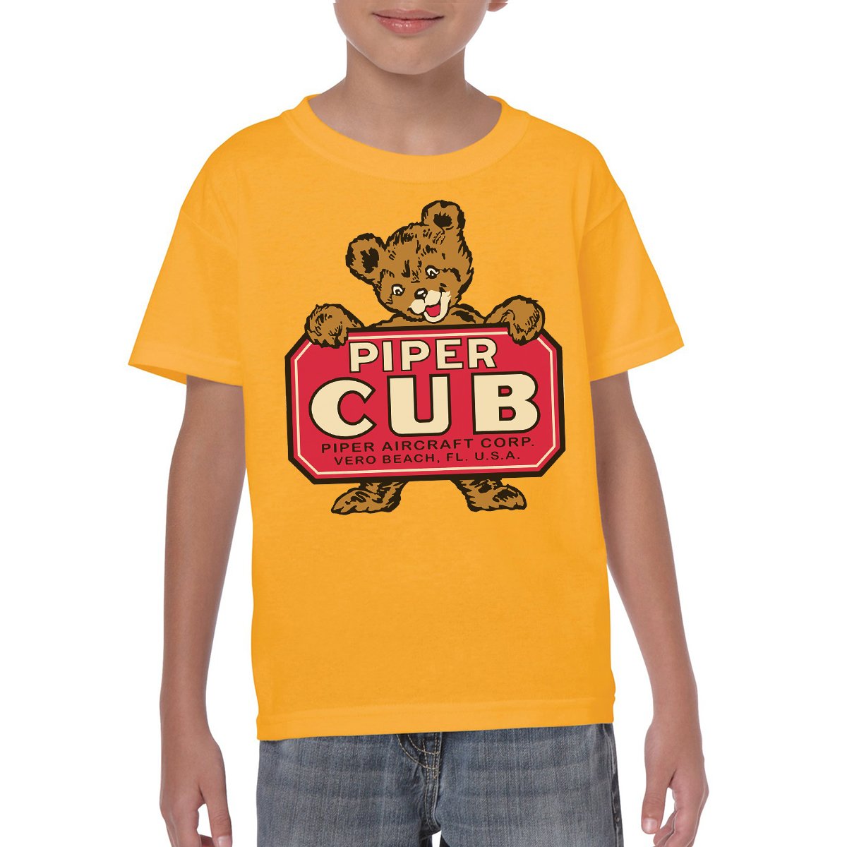 PIPER CUB Youth Semi-Fitted T-Shirt