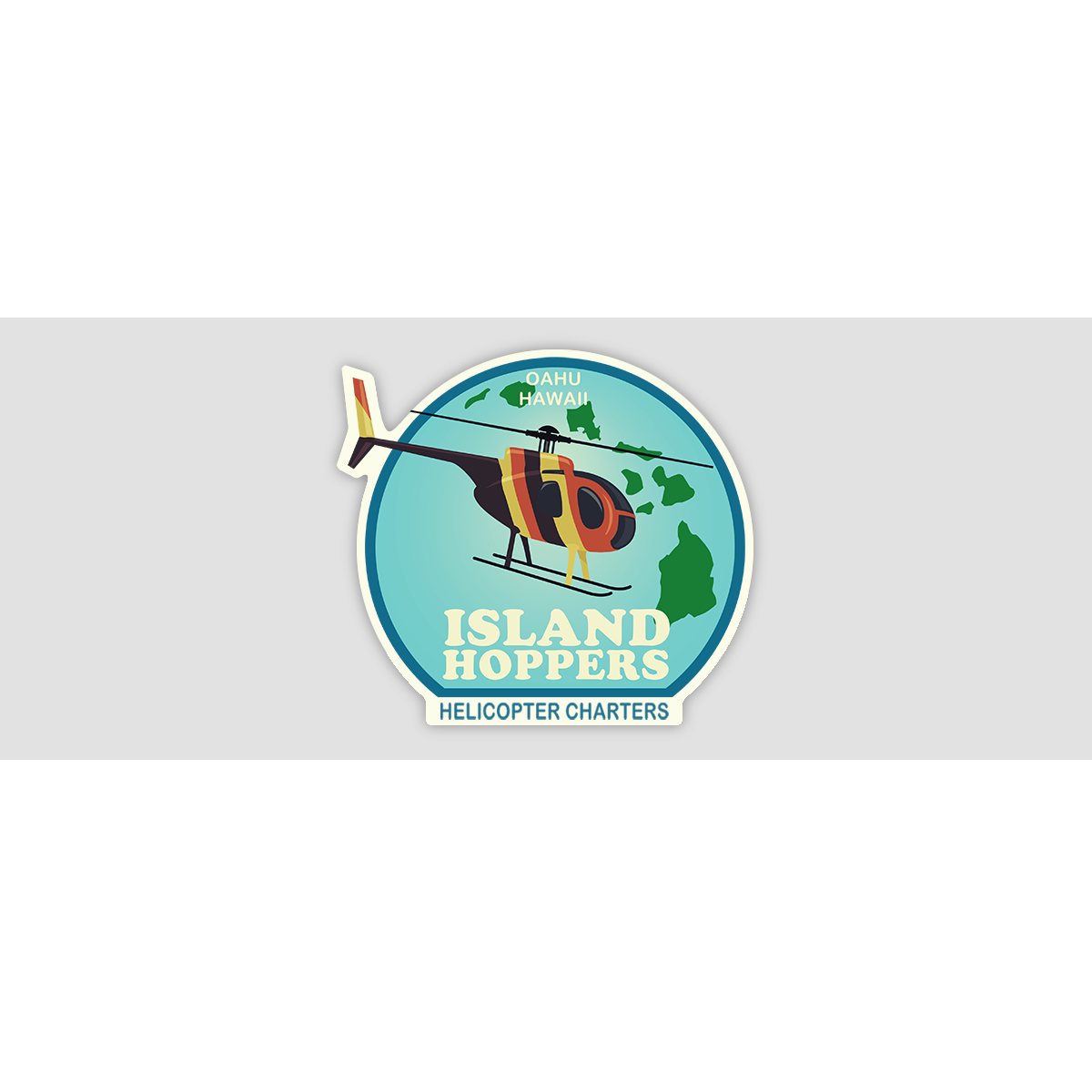 ISLAND HOPPERS HELICOPTER CHARTERS Sticker