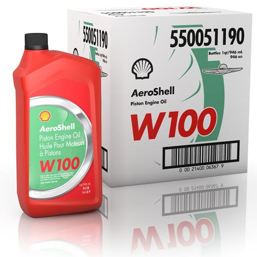 Aeroshell W100 Piston Engine Oil - 6 Pack