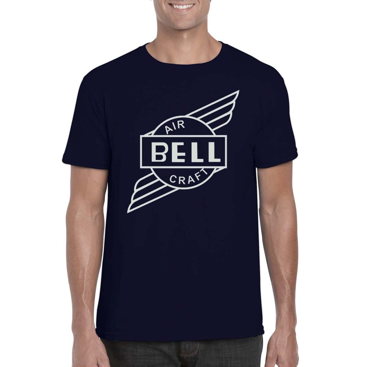 BELL AIRCRAFT Vintage Logo Design on Unisex T-Shirt