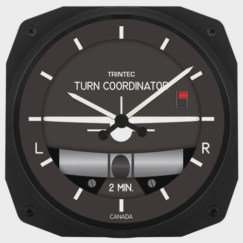 10" Turn & Bank Instrument Style Clock