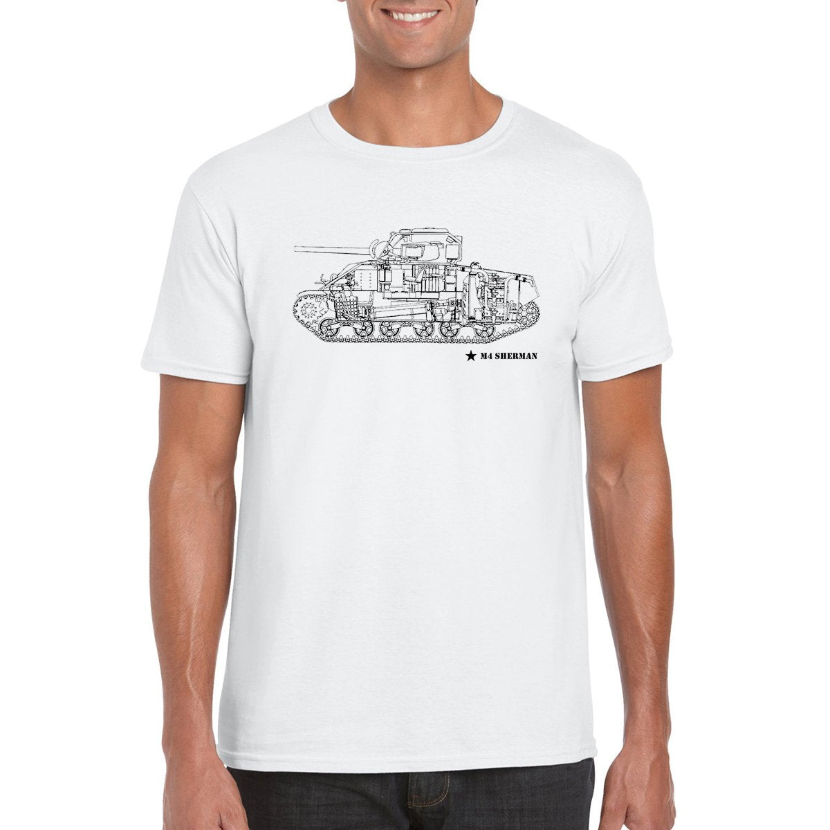 M4 SHERMAN Tank Unisex T-Shirt