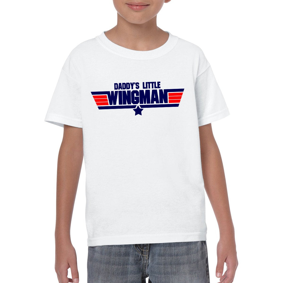 DADDY's LITTLE WINGMAN Youth Semi-Fitted T-Shirt