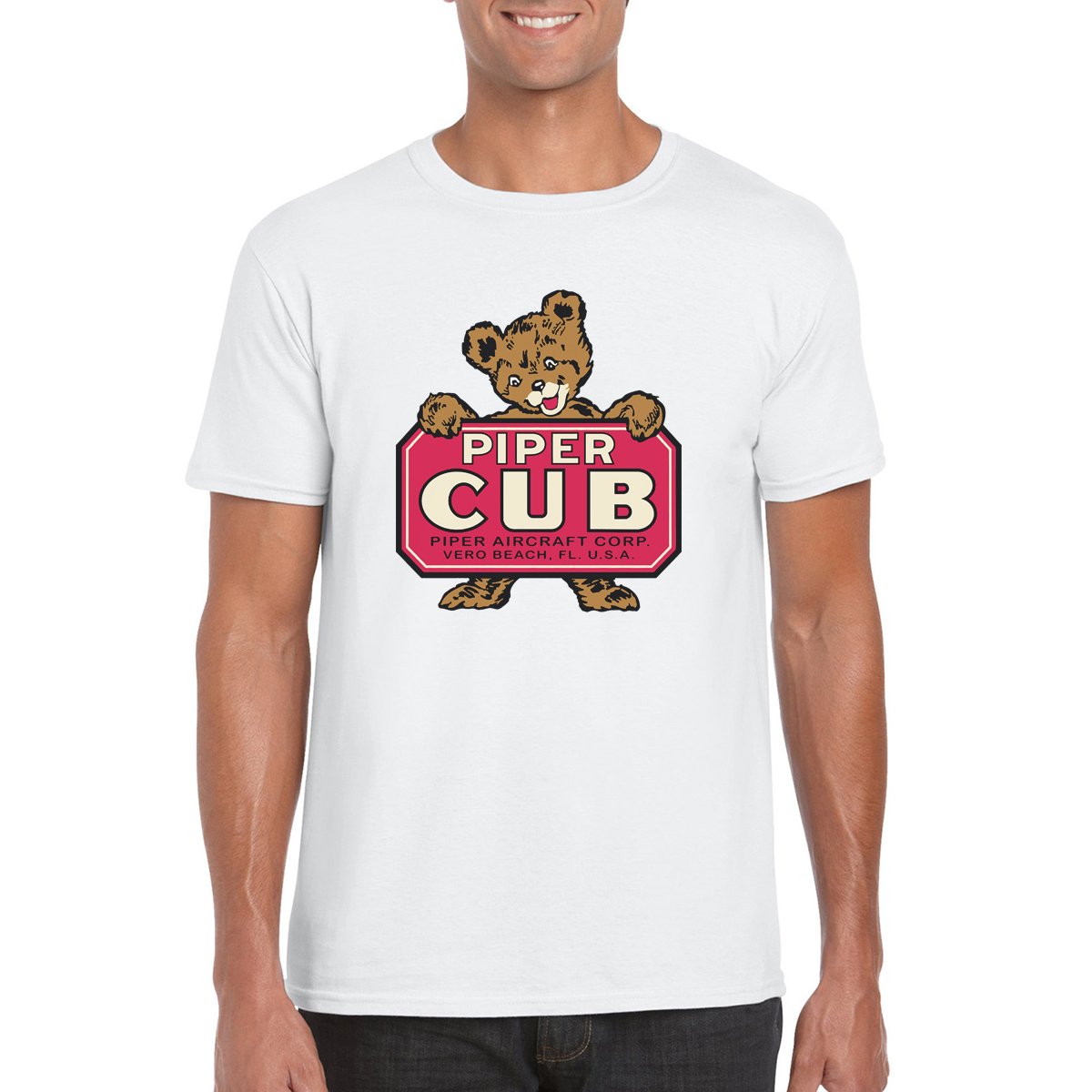 PIPER CUB Vintage Logo T-Shirt
