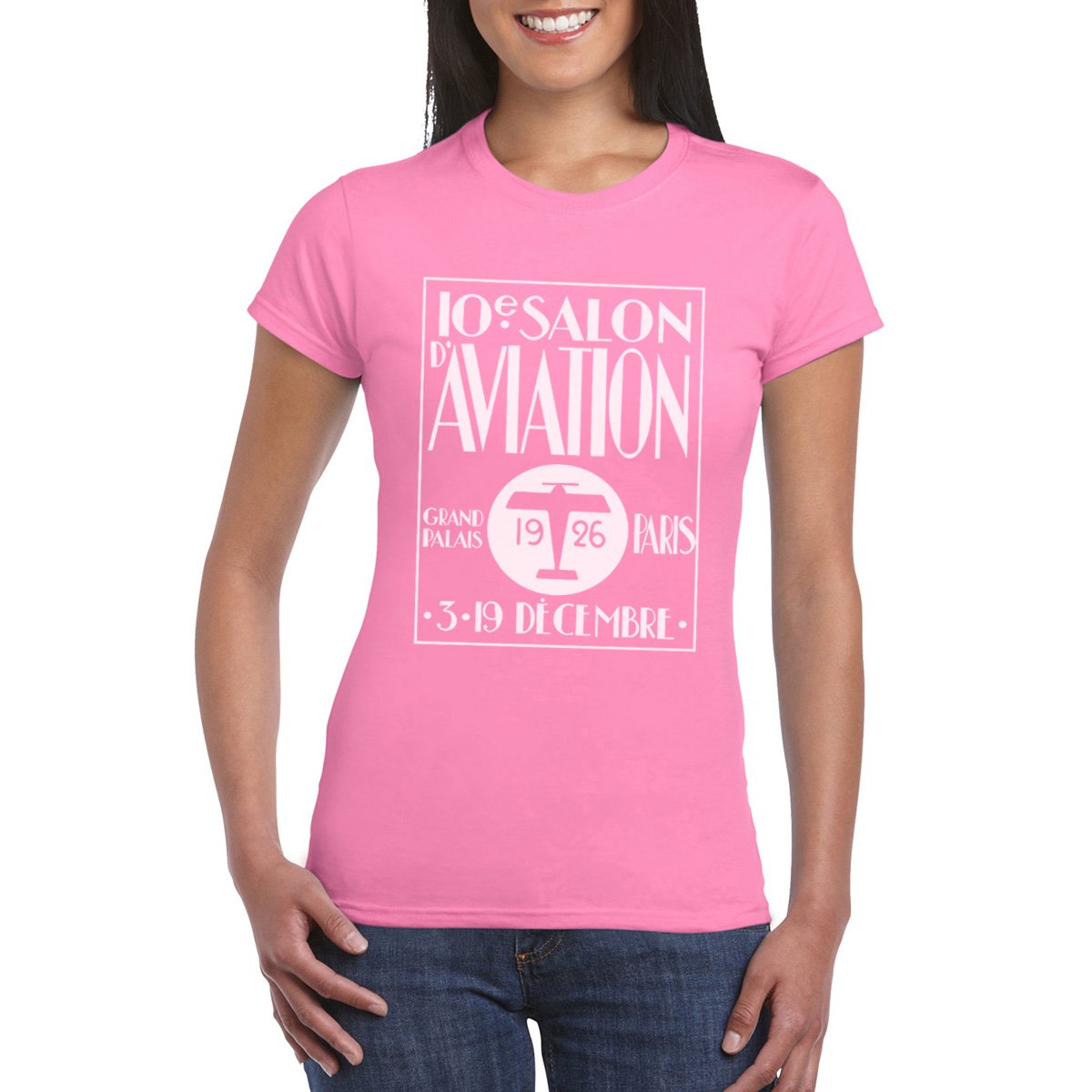 SALON D AVIATION Semi-Fitted Women's T-Shirt