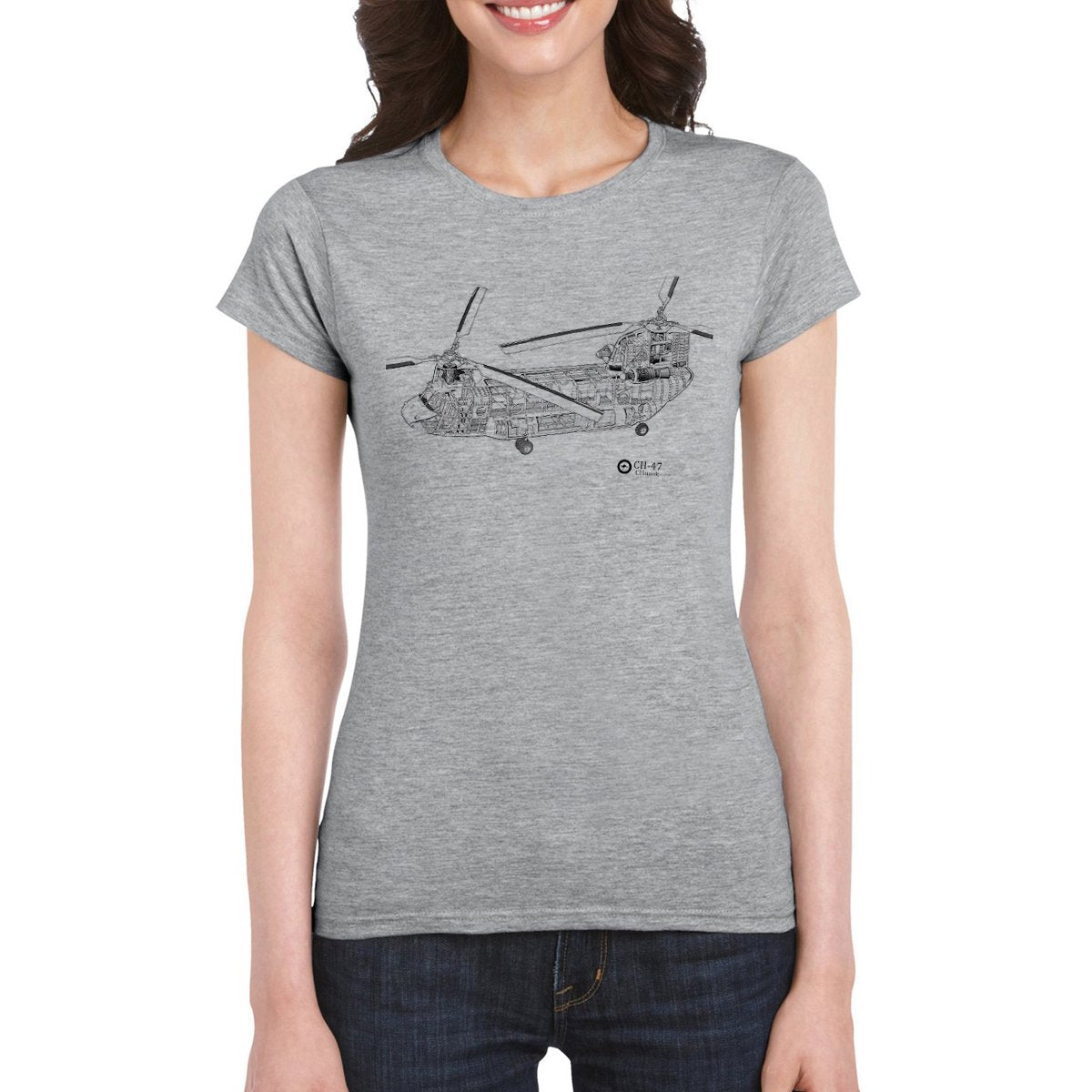 CHINOOK CUTAWAY Woman's Semi-Fitted T-Shirt