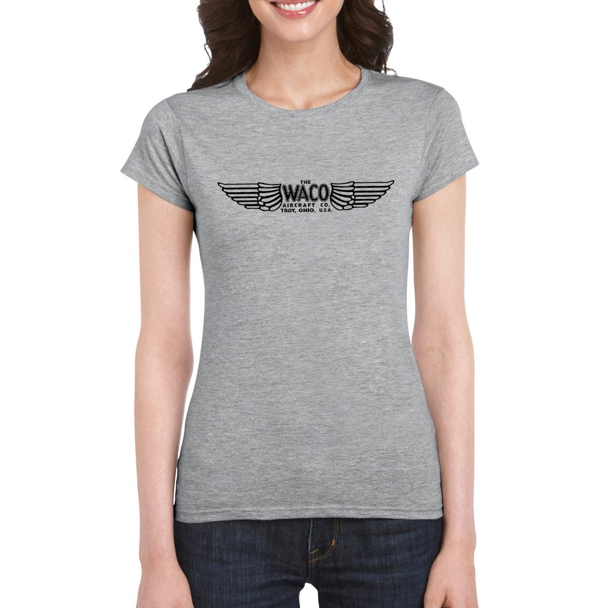 WACO AIRCRAFT CO Women's Semi-Fitted T-Shirt