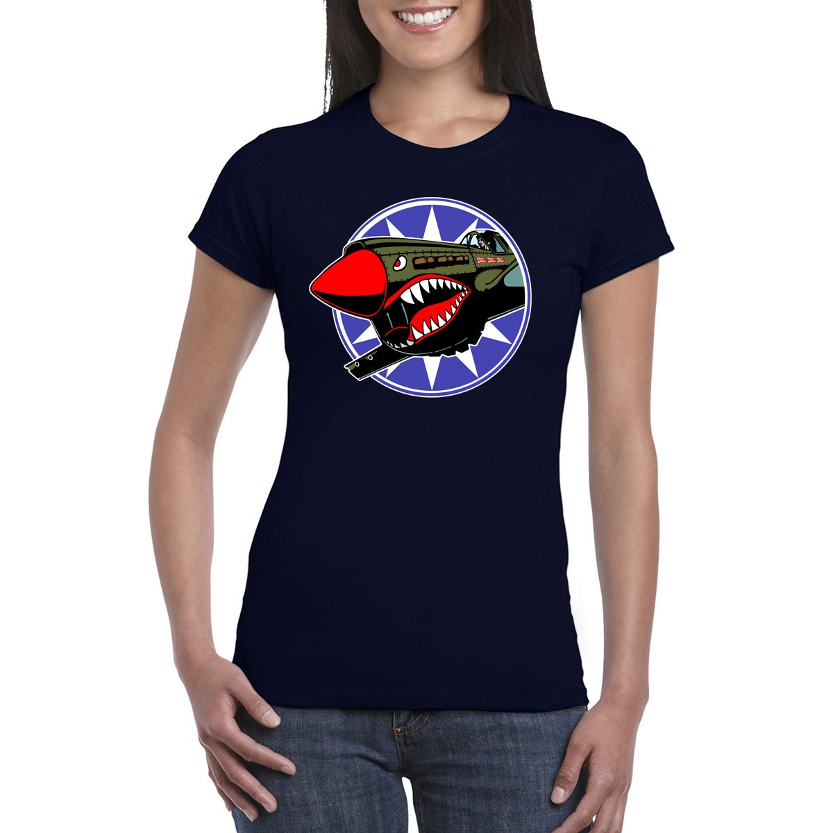 FLYING TIGERS Semi-Fitted Women's T-Shirt