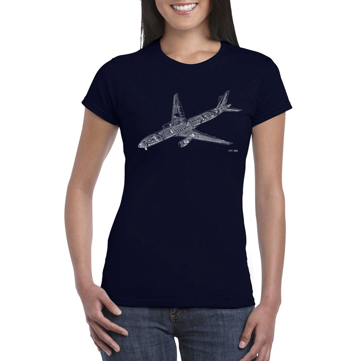 B 777 CUTAWAY DIAGRAM Women's T-Shirt