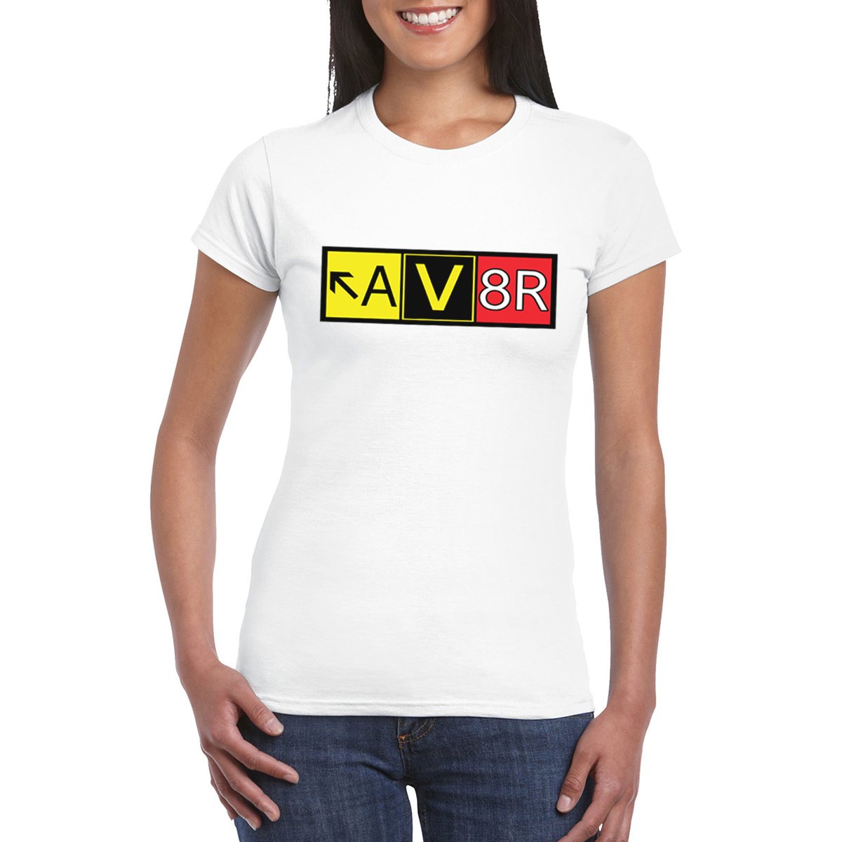 AV8R Women's Crew Neck Semi-Fitted T-Shirt
